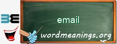 WordMeaning blackboard for email